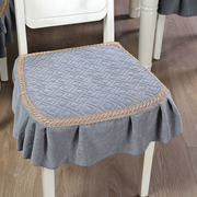 椅子垫坐垫单垫夹棉防滑布艺，屁股垫防滑垫，通用家用欧式坐垫套罩子