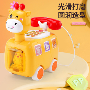 婴儿童玩具多功能电话机音乐仿真座机，早教益智男女孩宝宝1-3岁