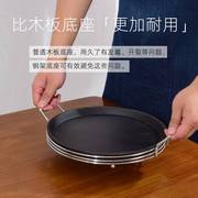 铁板烧盘圆形铸铁大号，加厚烧烧烤盘，家用燃气商用韩式电磁炉烤肉盘