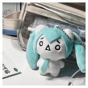 可爱初音未来挂件毛绒公仔玩偶fufu钥匙扣包包挂饰少女心生日礼物