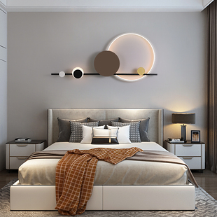 北欧简约装饰轻奢壁灯，客厅沙发背景墙，氛围灯具卧室床头灯个性创意
