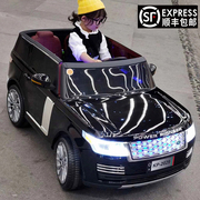 路虎儿童电动车超大四轮遥控越野宝宝玩具，汽车可坐大人双人座四驱