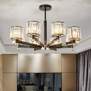 美式客厅吊灯水晶大气客厅，灯具现代铁艺，简约餐厅温馨卧室灯具灯饰