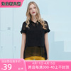 风迪品牌女士夏季短袖打底宽松常规款韩版时尚，显瘦雪纺衫潮72137