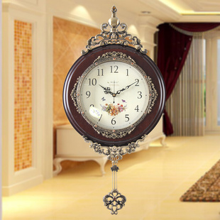 欧式钟表挂钟客厅家用时尚个性，创意石英钟表简约大气北欧复古挂表