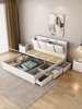 实木储物床高箱床双人床，1.8米小户型主卧婚房现代简约带抽屉收纳
