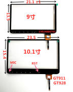 zcc-4163-93555安卓大众大屏通用dvd导航910.1寸手写电容触摸屏