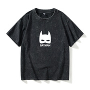 美剧影视batman Q版蝙蝠侠T恤短袖个性衣服女男圆领大码宽松夏季