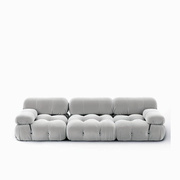 模块沙发bellini设计师牛皮真皮布艺，款欧式u形拼接北欧客厅大户型