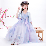 女童汉服超仙襦裙夏装儿童中国风童装小女孩，古装仙女裙连衣裙