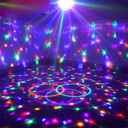 高亮度(高亮度)9色led水晶魔球声控酒吧舞台灯光，ktv激光闪光灯带遥控