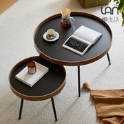 小圆桌日式小茶几小户型网红家用客厅简约现代高端多功能桌子组合