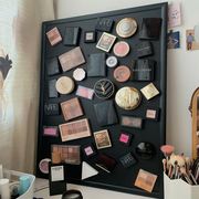磁性黑板化妆品收纳黑板墙磁吸黑板墙冰箱贴展示板架收纳架化妆墙
