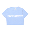 billkong2021夏季流行圆领短款上衣休闲简单短袖T恤字母印花