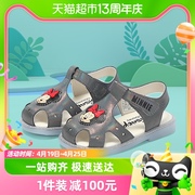 迪士尼童鞋女童凉鞋，夏款2024包头儿童鞋软底，宝宝鞋子幼儿园休闲鞋