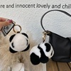软萌可爱獭兔毛小熊猫挂饰，个性创意毛绒公仔玩偶钥匙扣，包挂件(包挂件)礼物