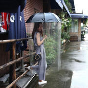 贝得米三折叠迷你铁塔，遮阳防晒全身雨伞男士女士，个性创意潮流雨衣