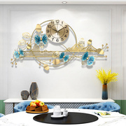 客厅创意书房静音挂表轻奢蝴蝶造型壁画，挂钟表餐厅时尚装饰时钟