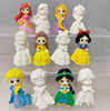石膏娃娃在逃公主系列，白胚涂色diy彩绘玩具，香薰3d白雪公主