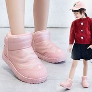 2023冬季儿童雪地靴防水男童女童棉鞋韩版中大童加绒保暖短靴