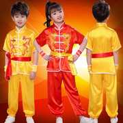 高档儿童武术服装表演服男女童，e长短袖，练功服幼儿舞蹈服中国