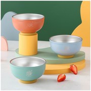 不锈钢碗家用儿童饭碗防烫汤碗防摔儿童碗餐具单个