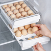 冰箱鸡蛋收纳盒保鲜盒厨房整理神器装放架托蛋盒专用抽屉式鸡蛋盒