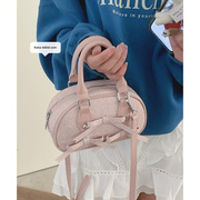 芭蕾风蝴蝶结包包女士，2024时尚粉色手提包高级感百搭斜挎包