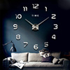 免打孔简约钟表挂钟欧式客厅，简约3d立体创意，艺术diy数字装饰时钟