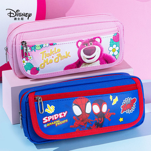 Disney迪士尼草莓熊笔袋女小学生用大容量2024年女生版高颜值好看的儿童可爱文具盒收纳袋男孩子铅笔盒