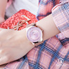 网链钢带手表装防水手表简约女石英大表盘时尚圆形普通国产腕表