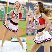 韩国女团DS演出服啦啦操健身足球蓝球宝贝拉拉队团体表演服装