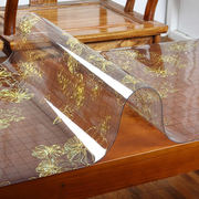 欧式桌布防水防油防烫免洗隔热高级感茶几餐桌垫水晶板塑料软玻璃