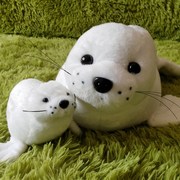 海豹海狮a公仔海豹，毛绒玩具海洋馆送女友，生日礼物娃娃海豹抱枕