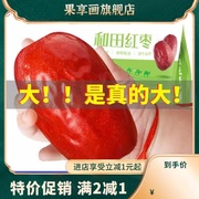 好吃的红枣新疆干果，和田大枣骏枣子，500g玉枣可夹核桃仁零食