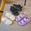韩版儿童凉鞋2023夏季款女童罗马鞋子软底男童时尚包头防滑沙滩鞋