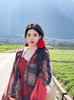 民族风披肩女西藏云南青海旅游拍照波西米，亚风外搭披风斗篷凹造型