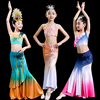 儿童傣族舞蹈服滇南映少演出服，葫芦丝彩云之南孔雀舞六一表演服装