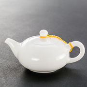 德化白瓷茶壶羊脂玉西施壶陶瓷，泡茶器带过滤小号，单壶单个功夫茶具