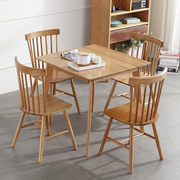 北欧餐椅现代简约靠背凳子，家用欧式餐厅实木，温莎椅靠背椅子书桌椅