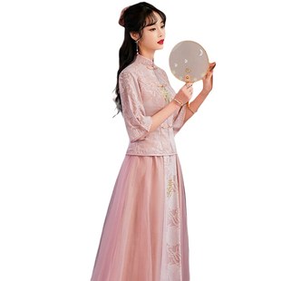 长裙礼服平时可穿伴式服裙022中娘新娘，团结婚姐妹2中国p