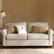 美式小户型客厅三人位沙发，北欧简约地中海风格，布艺沙发组合可拆洗