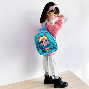 儿童包包韩版潮卡通宝宝男女童双肩包迷你可爱时尚亮片小背包