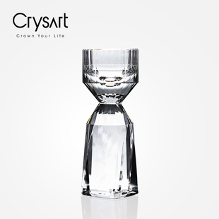 Crysart纯手工K9级天圆地方专利同茅10ml水晶白酒杯分酒器礼盒装