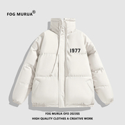 fogmurua2024美式高街1977加厚棉服情侣冬季棉，上衣外套男女