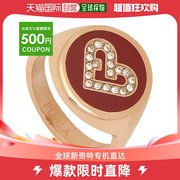 日本直邮furla戒指配件心形，戒指玫瑰金女式furlafj0202rt