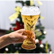 啤酒杯稀奇古怪世界杯玻璃杯大力神杯酒吧足球水杯手工扎啤杯创意