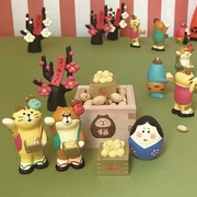 日式杂货ZAKKA食玩INS潮玩节分福鬼节日式猫咪礼物拍摄小摆件