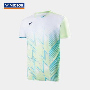 VICTOR/威克多羽毛球服比赛系列针织运动T恤 T-40008