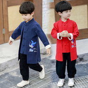 汉服男童唐装儿童古装，礼服套装2023春秋小男孩，中国风童装宝宝